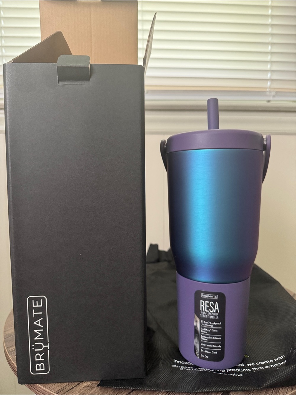 BrüMate Resa 35oz. Straw Tumbler Dark Aura